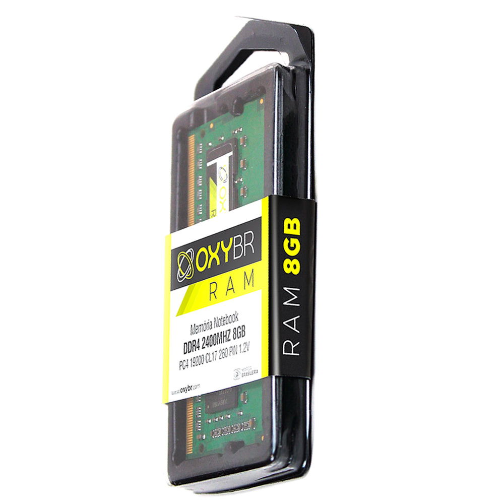 Memória Ram Notebook, 8GB, 2400MHz, 1.2V, DDR4, CL17, OxyBR, OXY24S17S8/8